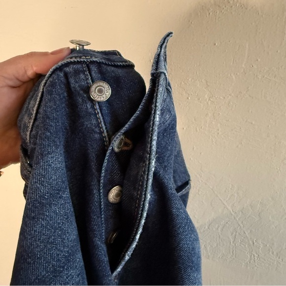 Old Navy Extra High Rise Sky High Straight Leg Jeans Button Fly Size 14 - Picture 8 of 9